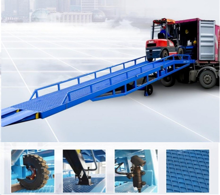 8T taşınabilir konteyner liman düzeltme makineleri taşınabilir yükleme ve boşaltma rampası kamyonlar için