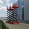 12m kendi kendine hareket eden makas asansörleri mobil yükseltilmiş çalışma platformu hava asansörü iskeletleri