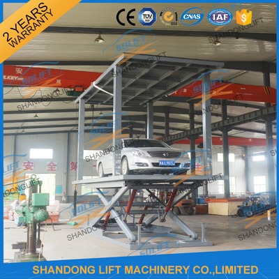 208V / 220V / 380V / 480V Çift Platform Makas Araç Asansörü